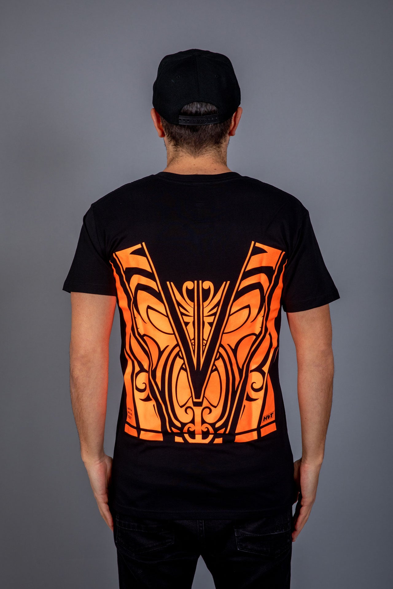 Maori Men s T Shirt Orange Hi Vis Hi Vis Trends