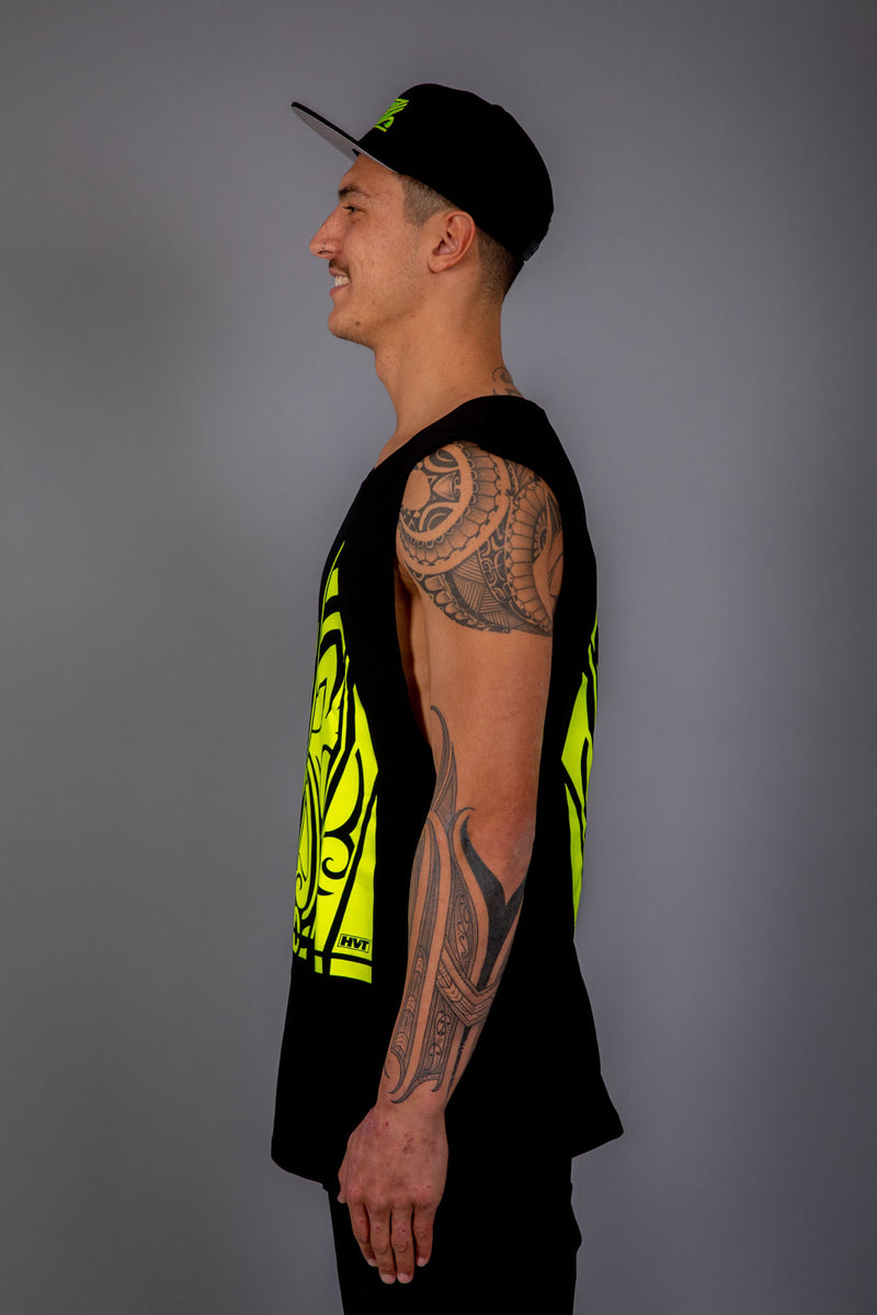Maori Men's Muscle Singlet Yellow [Hi-Vis]